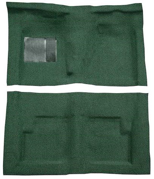 F9229313 1966-71 Fairlane/Torino Convertible w/ Floor Shift - Molded Loop Carpet Kit - Dark Green