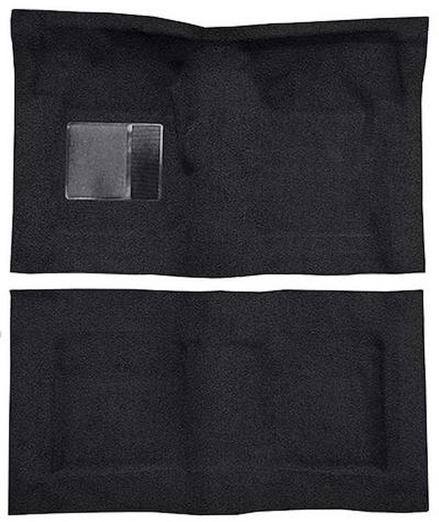 F9230501 1965-68 Galaxie/Custom 2-Door Hardtop/Sedan w/ Floor Shift- Molded Loop Carpet Kit - Black