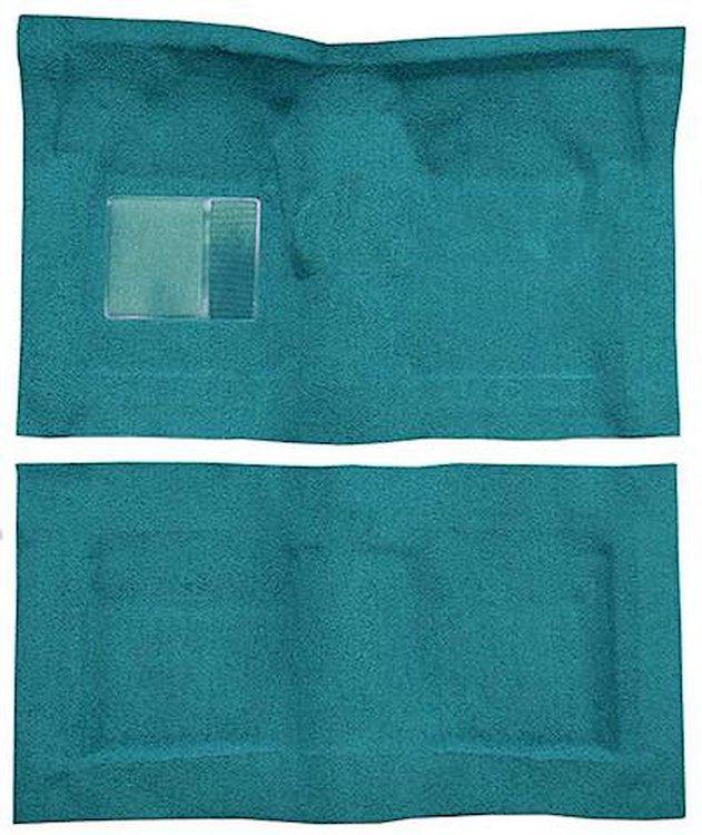 F9230506 1965-68 Galaxie/Custom 2-Door Hardtop/Sedan w/ Floor Shift- Molded Loop Carpet Kit - Aqua