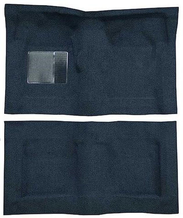 F9230512 1965-68 Galaxie/Custom 2-Door Hardtop/Sedan w/ Floor Shift- Molded Loop Carpet Kit - Dark Blue