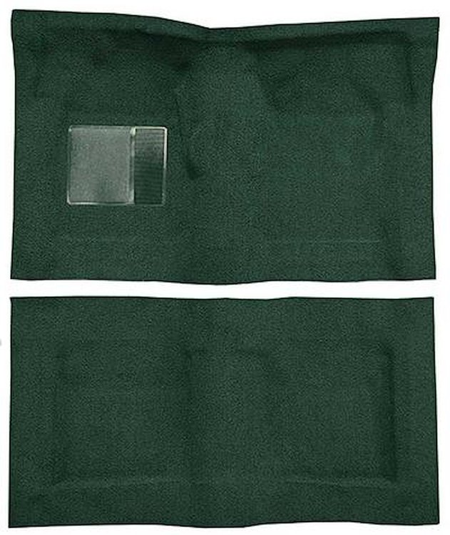 F9230513 1965-68 Galaxie/Custom 2-Door Hardtop/Sedan w/ Floor Shift- Molded Loop Carpet Kit - Dark Green