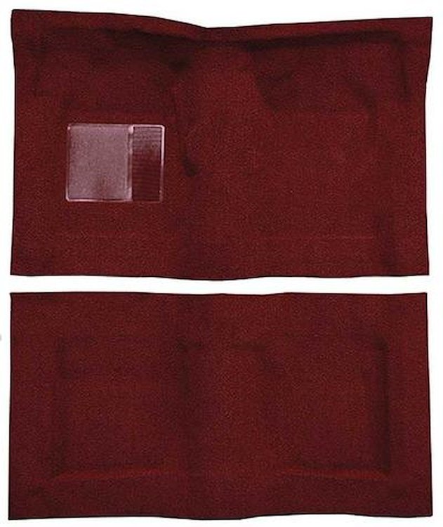 F9230515 1965-68 Galaxie/Custom 2-Door Hardtop/Sedan w/ Floor Shift- Molded Loop Carpet Kit - Maroon