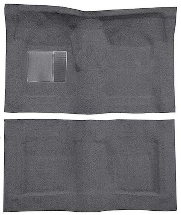 F9230547 1965-68 Galaxie/Custom 2-Door Hardtop/Sedan w/ Floor Shift- Molded Loop Carpet Kit - Gunmetal Gray