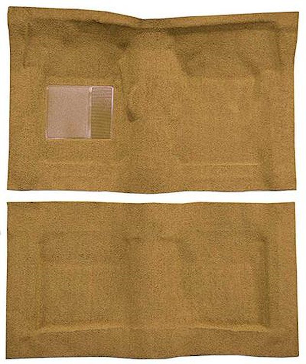 F9230569 1965-68 Galaxie/Custom 2-Door Hardtop/Sedan w/ Floor Shift- Molded Loop Carpet Kit - Medium Saddle