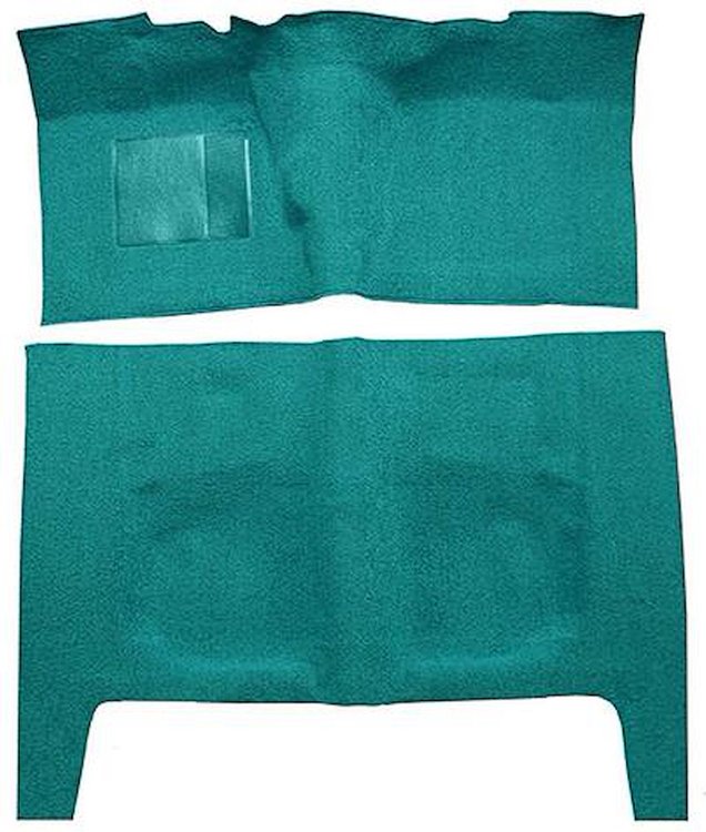 F9244906 1963-64 Ford Galaxie 4-Door Sedan w/ Flat Front & Floor Shift; Loop Carpet; Kit; Aqua