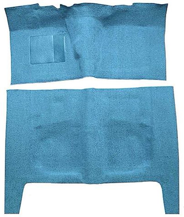 F9244941 1963-64 Ford Galaxie 4-Door Sedan w/ Flat Front & Floor Shift; Loop Carpet; Kit; Medium Blue