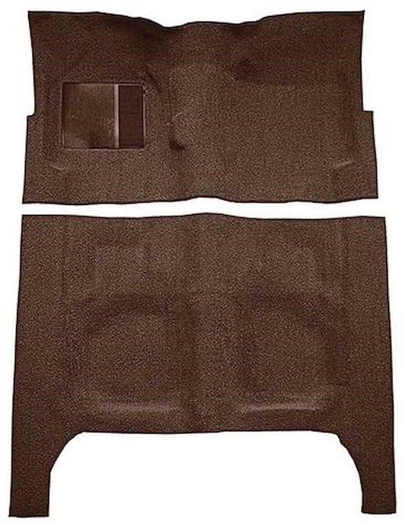 F9245030 1963-64 Ford Galaxie 4-Door Sedan w/ Foot Wells & Floor Shift; Loop Carpet; Kit; Dark Brown