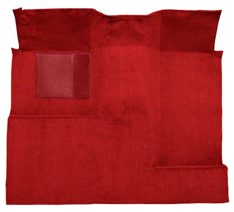 F9273702 1966-73 Ford Bronco; Passenger Area; Loop Carpet; Kit; Red