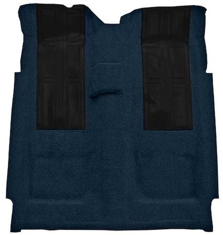 F9293912 1972-73 Ford Torino GT 2-Door Hardtop 4-Speed; Loop Carpet; Kit w/ 2; Black Inserts; Dark Blue