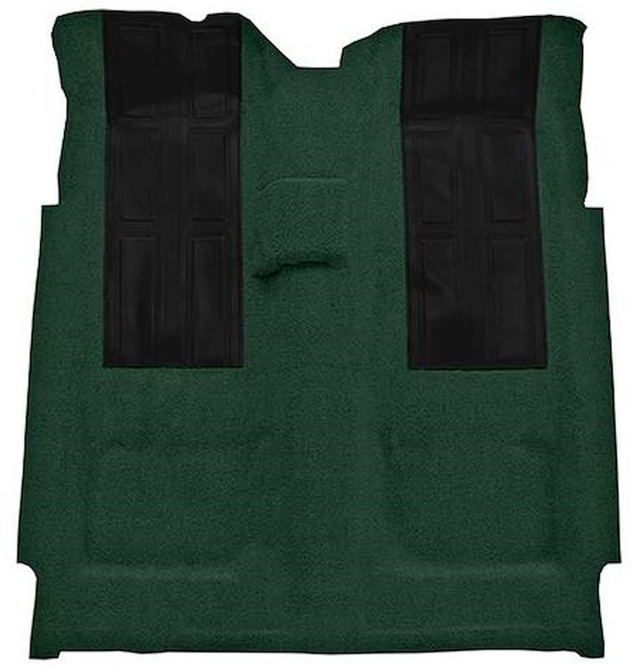 F9293913 1972-73 Ford Torino GT 2-Door Hardtop 4-Speed; Loop Carpet; Kit w/ 2; Black Inserts; Dark Green