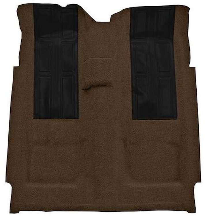 F9293930 1972-73 Ford Torino GT 2-Door Hardtop 4-Speed; Loop Carpet; Kit w/ 2; Black Inserts; Dark Brown