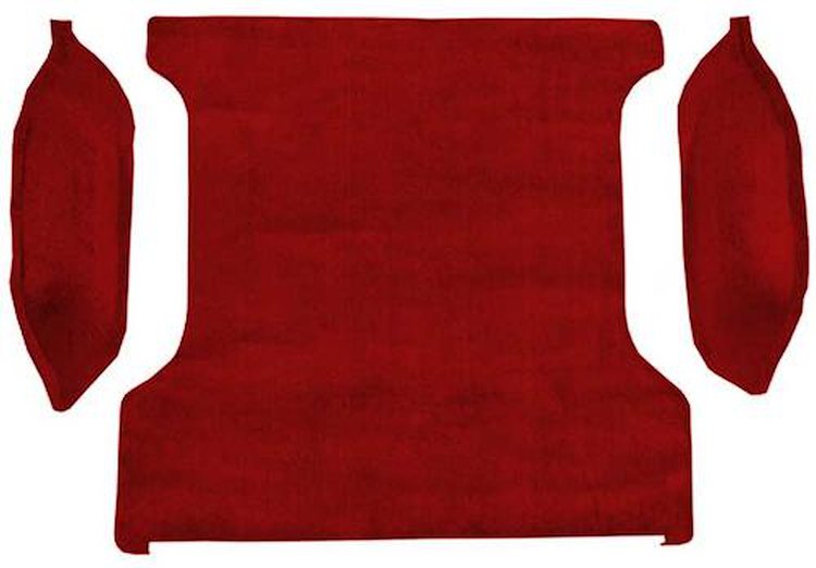 F9310721 1980-93 Ford Bronco Cargo Area; Molded; Cutpile Carpet; Kit; Oxblood