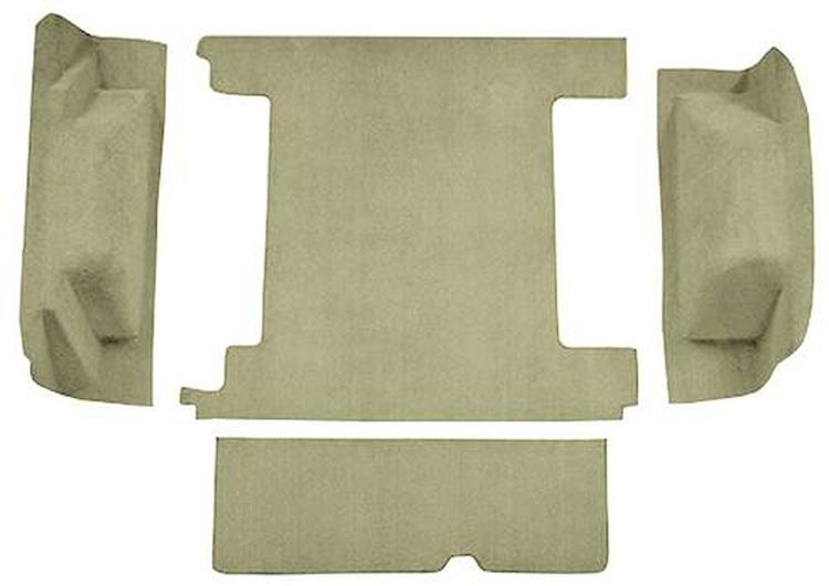 F9311044 1966-73 Ford Bronco w/ 2 Gas Tanks & Tailgate Lock Cargo Area; Loop Carpet; Kit; Fawn Sandalwood