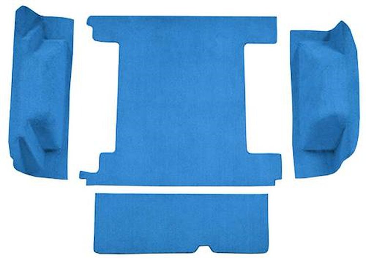 F9311062 1966-73 Ford Bronco w/ 2 Gas Tanks & Tailgate Lock Cargo Area; Loop Carpet; Kit; Ford Blue