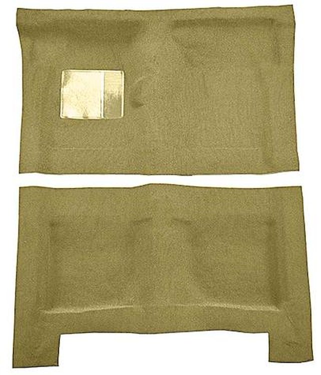 F9446909 1965-68 Galaxie/500 4-Door w/ Floor Shift; Molded Loop Carpet; Kit; Ivy Gold