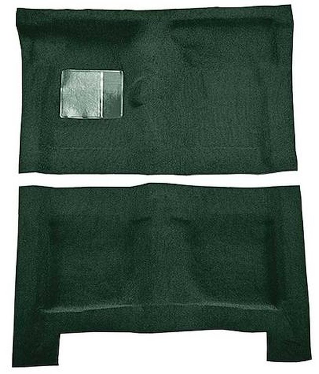 F9446913 1965-68 Galaxie/500 4-Door w/ Floor Shift; Molded Loop Carpet; Kit; Dark Green