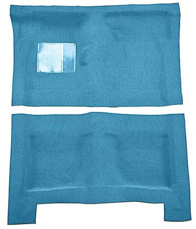 F9446941 1965-68 Galaxie/500 4-Door w/ Floor Shift; Molded Loop Carpet; Kit; Medium Blue