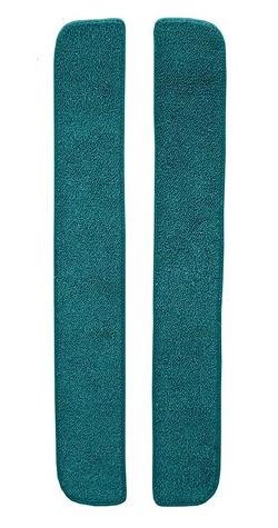 F9549906 1965-72 Ford F-Series 2-Piece Door Panel Insert Set w/ Cardboard - Loop - Aqua