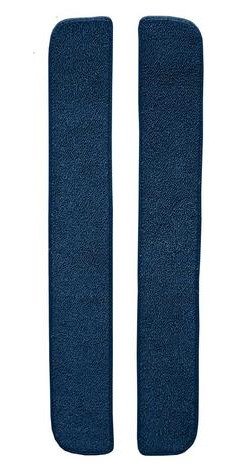 F9549912 1965-72 Ford F-Series 2-Piece Door Panel Insert Set w/ Cardboard - Loop - Dark Blue