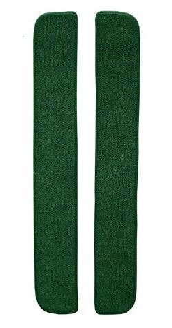 F9549913 1965-72 Ford F-Series 2-Piece Door Panel Insert Set w/ Cardboard - Loop - Dark Green