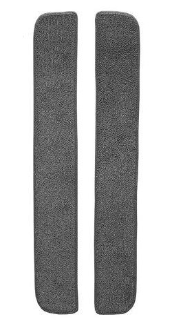 F9549947 1965-72 Ford F-Series 2-Piece Door Panel Insert Set w/ Cardboard - Loop - Gunmetal Gray