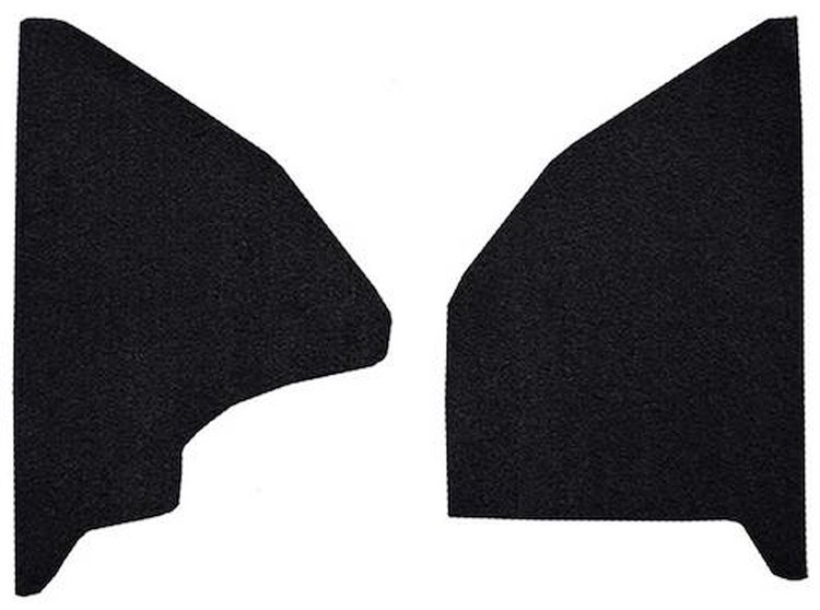 F9551401 1973 Ford F-Series Kick Panel Inserts w/ Mass Backing - Loop - Black