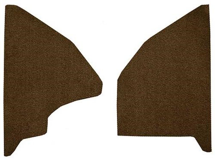 F9551418 1973 Ford F-Series Kick Panel Inserts w/ Mass Backing - Loop - Dark Saddle