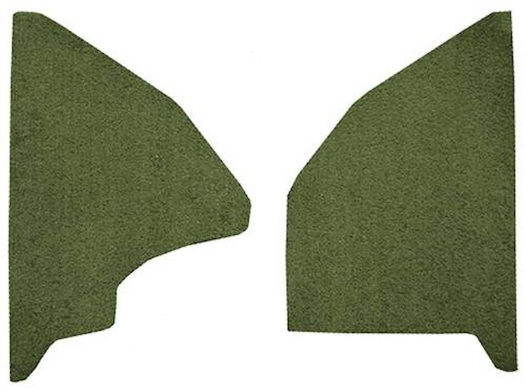 F9551419 1973 Ford F-Series Kick Panel Inserts w/ Mass Backing - Loop - Moss Green