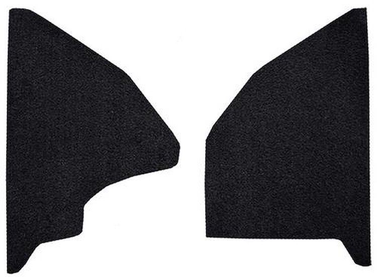 F9551501 1974-79 Ford F-Series Kick Panel Inserts w/ Mass Backing - Cutpile - Black