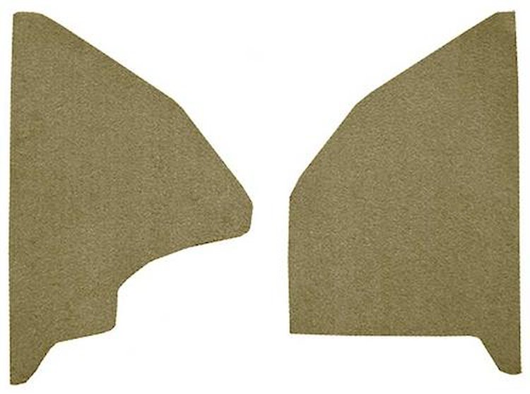 F9551505 1974-79 Ford F-Series Kick Panel Inserts w/ Mass Backing - Cutpile - Gold