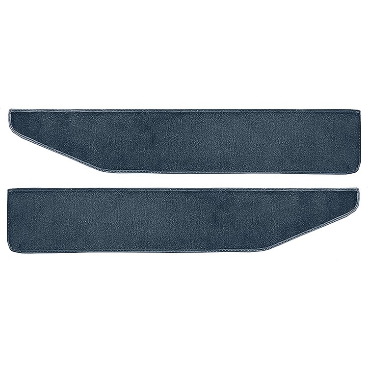 F9551712 1973 Ford F-Series Truck; Door Panel Carpet Insert Set; LoopCarpet; Dark Blue; LH and RH