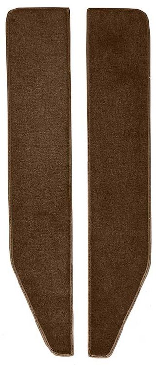 F9551718 1973 Ford F-SeriesTruck; Door Panel Carpet Insert Set; Loop Carpet; Dark Saddle; LH and RH