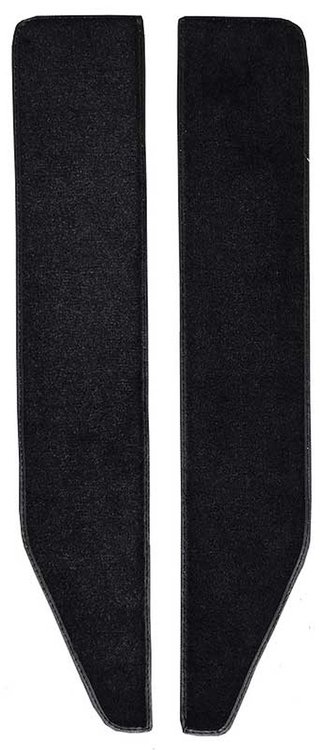 F9551901 1974-79 F-Series / 78-79 Bronco 2-Piece - Cutpile Door Panel Inserts w/ Cardboard - Black