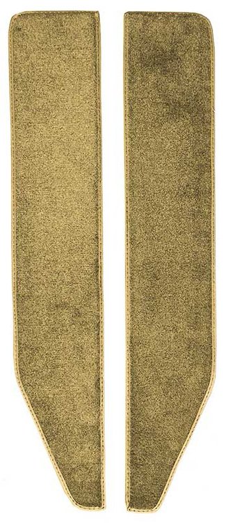 F9551905 1974-79 F-Series Truck; 1978-79 Bronco; Door Panel Carpet Inserts; Cutpile Carpet; Gold; LH and RH
