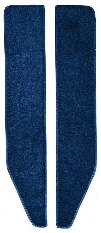 F9551908 1974-79 F-Series Truck; 1978-79 Bronco; Door Panel Carpet Inserts; Cutpile Carpet; Blue; LH and RH