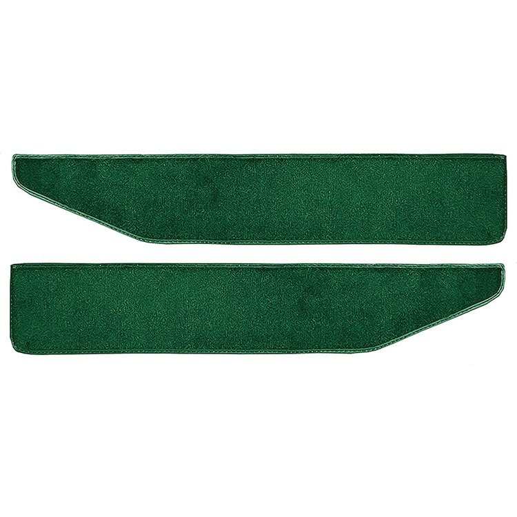F9551946 1974-79 F-Series Truck; 1978-79 Bronco; Door Panel Carpet Inserts; Cutpile Carpet; Jade Green; LH and RH