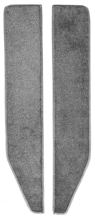 F9551947 1974-79 F-Series Truck; 1978-79 Bronco; Door Panel Carpet Inserts; Cutpile Carpet; Dark Gray; LH and RH