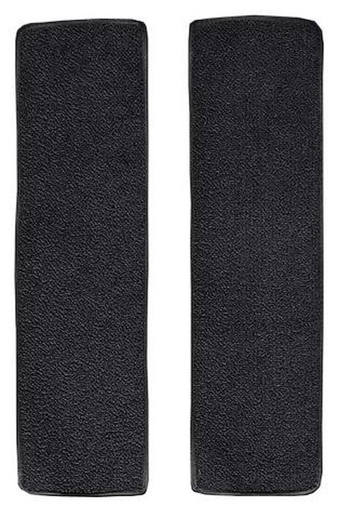 F9552701 1948-52 Ford F-Series 2-Piece Door Panel Insert Set w/o Cardboard; Loop Carpet; Kit; Black