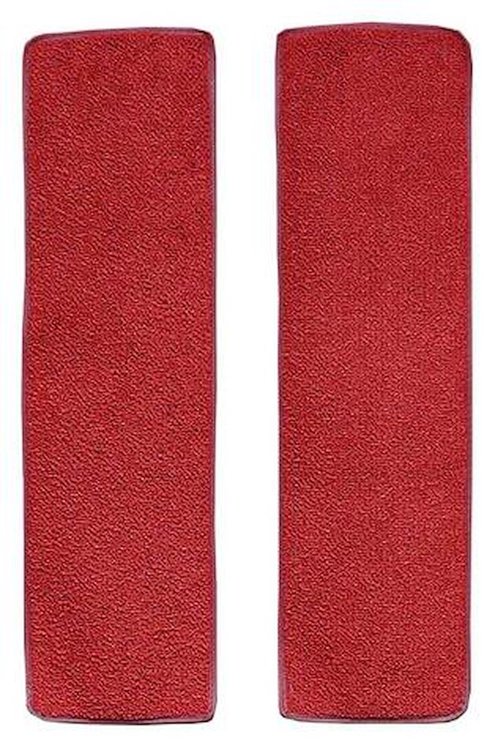 F9552702 1948-52 Ford F-Series 2-Piece Door Panel Insert Set w/o Cardboard; Loop Carpet; Kit; Red