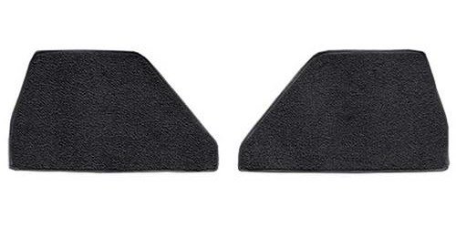F9552801 1948-52 Ford F-Series Kick Panel Inserts w/o Cardboard; Loop Carpet; Kit; Black