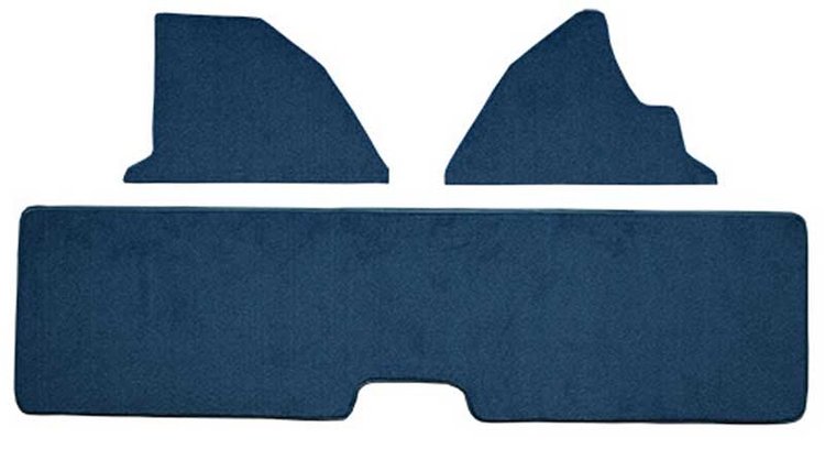 F9558308 1978-79 Ford Bronco; Tailgate Cover and Kick Panel Accessory Carpet Kit; Cutpile With Mass Backing; Blue