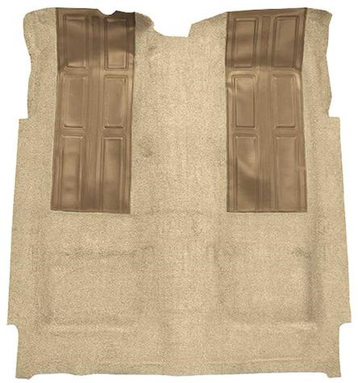 F9601044 1972-73 Ford Torino GT 2-Door Automatic; Loop Carpet; Kit w/ 2 Fawn Inserts; Fawn Sandalwood
