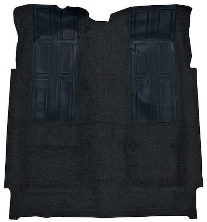 F9601201 1972-73 Ford Torino GT 2-Door Automatic; Loop Carpet; Kit w/ 2 Dark Blue Inserts; Black
