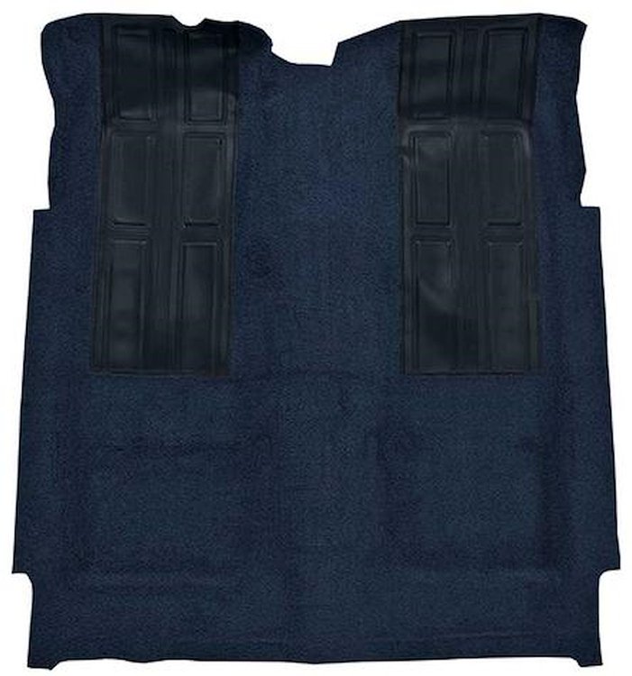F9601212 1972-73 Ford Torino GT 2-Door Automatic; Loop Carpet; Kit w/ 2 Dark Blue Inserts; Dark Blue