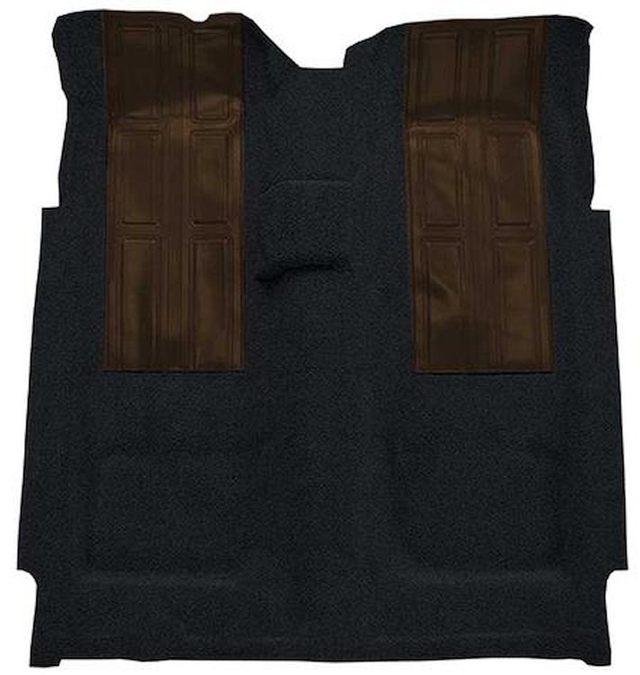 F9602001 1972-73 Ford Torino GT 2-Door 4-Speed; Loop Carpet; Kit w/ 2 Dark Brown Inserts; Black