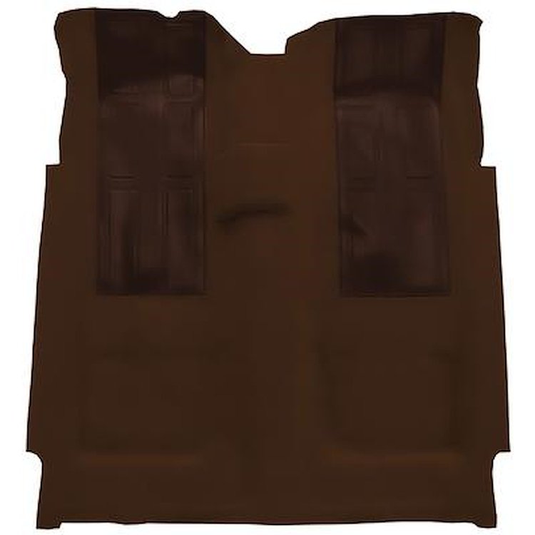 F9602030 1972-73 Ford Torino GT 2-Door 4-Speed; Loop Carpet; Kit w/ 2 Dark Brown Inserts; Dark Brown