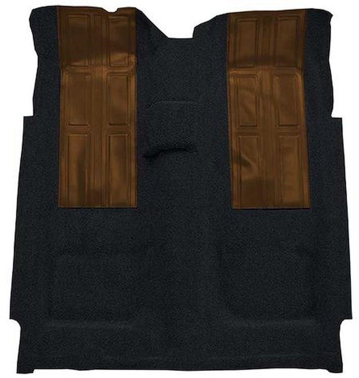 F9602101 1972-73 Ford Torino GT 2-Door 4-Speed; Loop Carpet; Kit w/ 2 Dark Saddle Inserts; Black