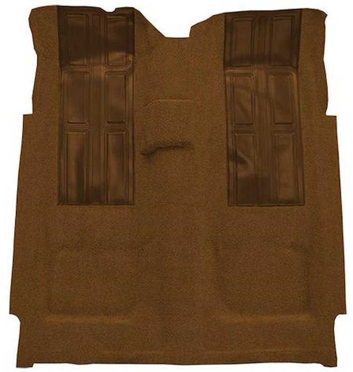 F9602118 1972-73 Ford Torino GT 2-Door 4-Speed; Loop Carpet; Kit w/ 2 Dark Saddle Inserts; Dark Saddle