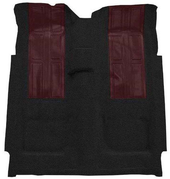 F9602201 1972-73 Ford Torino GT 2-Door 4-Speed; Loop Carpet; Kit w/ 2 Maroon Inserts; Black