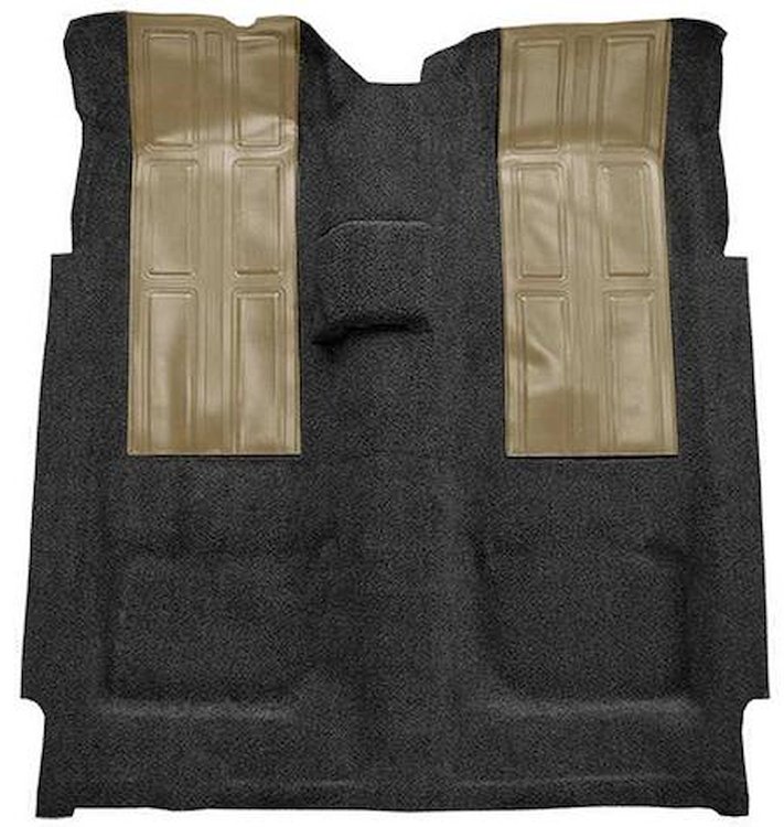 F9602301 1972-73 Ford Torino GT 2-Door 4-Speed; Loop Carpet; Kit w/ 2 Fawn Inserts; Black